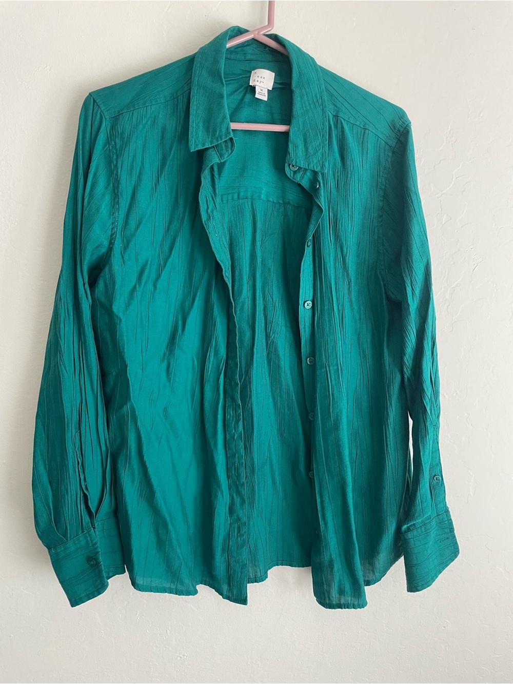 Green Button Up Blouse